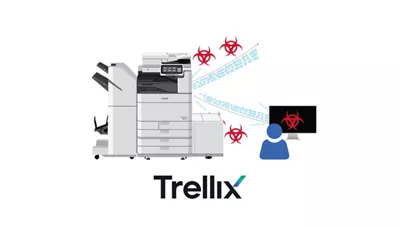 image of imageRUNNER ADVANCE DX device with Trellix Embedded Control
