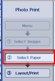 Selecting the printer in Easy-PhotoPrint EX