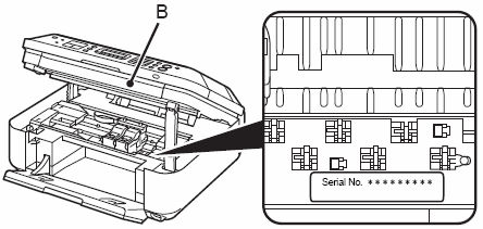 Locate the serial number MX360