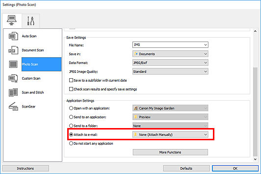 IJ Scan Utility - Sending Scanned Images via E-mail - TR8520