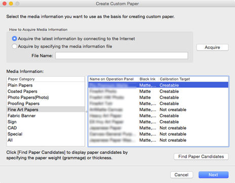 Use Media Configuration Tool to Add a Custom Paper to the imagePROGRAF ...