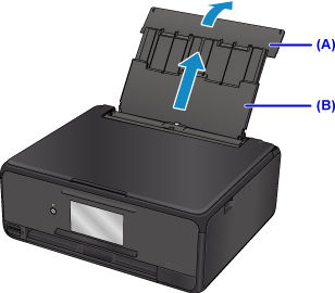 How to Load Paper in the Rear Tray - TS8020