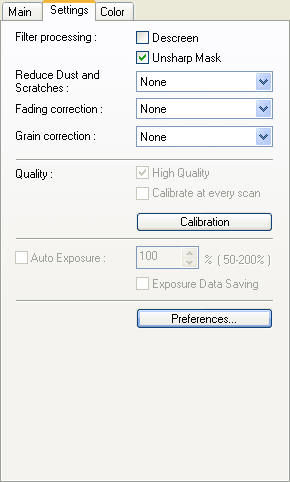 Adjusting Color Mode and Output (Scan) Resolution (LiDE 20, 30, 35, 50 ...