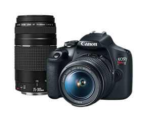 Kit T7 lente EF-S 18-55mm IS II + Lente Canon EF 75-300mm f/4-5.6 III | Reempacado