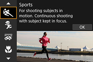 EOS R7: Sports Mode