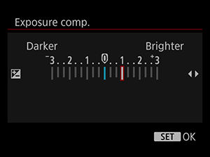 PowerShot ZOOM: Exposure Compensation