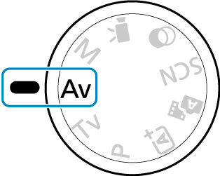 How to use Aperture-Priority AE Mode (Av) on the EOS M50 Mark II.