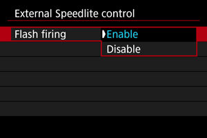 EOS R3: Flash Function Settings