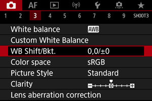 EOS R6: White Balance Correction