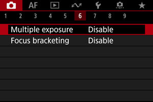 EOS R3: Multiple Exposures