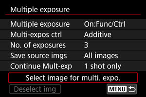 Multiple Exposures on the EOS R6.