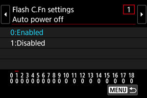 EOS R6 Mark II: Flash Function Settings