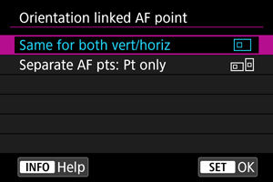 Customizing EOS R5 AF Functions