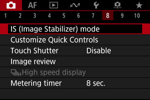 EOS R6 Mark II: Image Stabilizer (IS Mode)