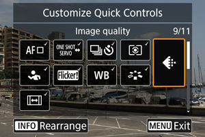 EOS R6 Mark II: Customizing Quick Controls