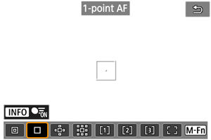 EOS R6 Mark II: Selecting the AF Area