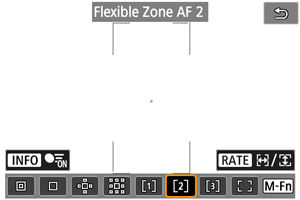 EOS R6 Mark II: Selecting the AF Area