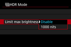 HDR Mode Use on the EOS R50