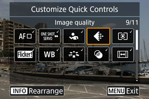 EOS R50: Customizing Quick Controls