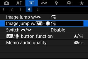 EOS R3: Browsing Images with the Rate+Quick Control Dial 1