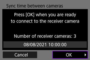 EOS R3: Syncing Time Between Cameras