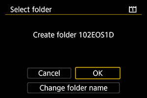 EOS-1D X Mark III: Folder Settings