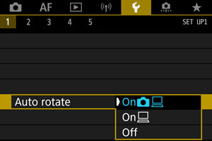 EOS R6: Auto Rotate