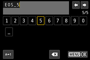 EOS R7: Folder Settings