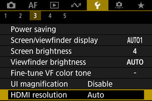 EOS R8: HDMI Resolution