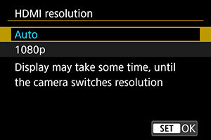 EOS R7: HDMI Resolution