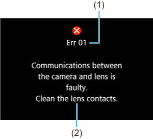EOS-1D X Mark III: Error Codes