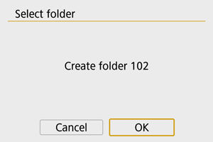 EOS M50 Mark II: Folder Settings