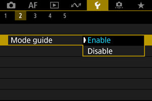 Shooting Mode Guide on the EOS R50