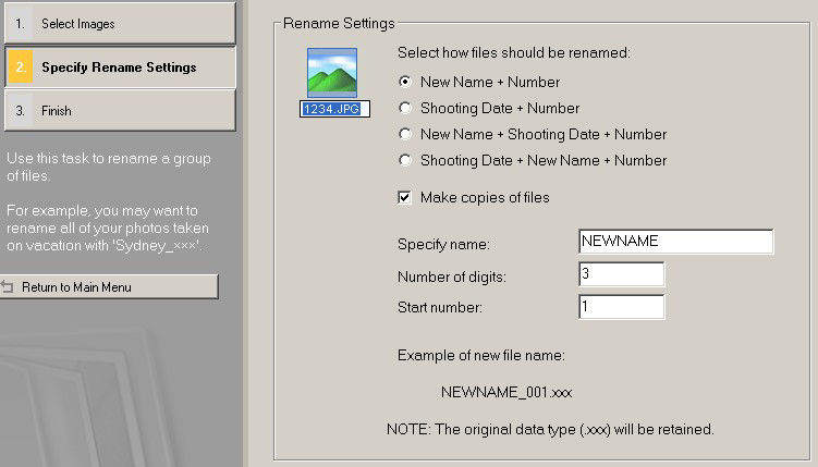 How to rename multiple files at once.