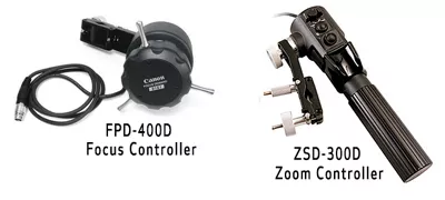 illustration of FPD-400D and ZSD-300D Zoom controller