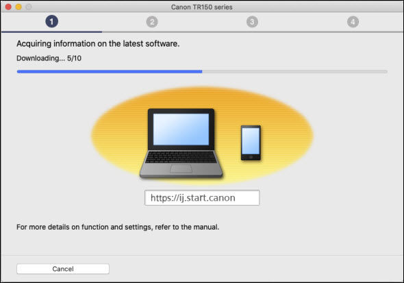 Figure: Acquiring information on the latest software