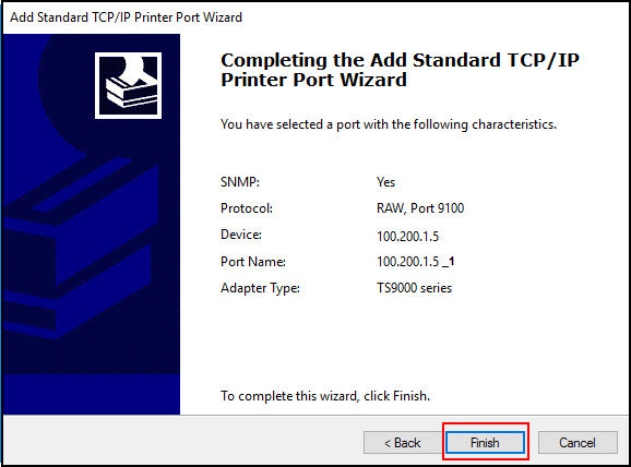 Adding a TCP / IP Port