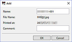 Professional Print & Layout - Add from Print History Window (Windows)