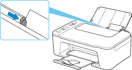 Adjust the paper guide with the paper left side