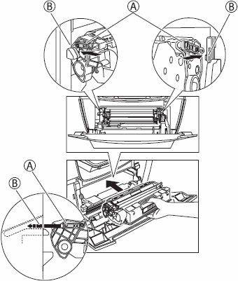 Replacing the toner cartridge-ICMF 5500/5700