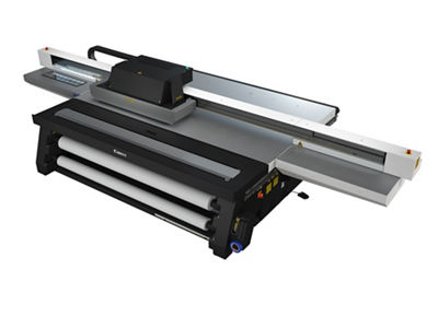 The new Arizona 2300 Series offers an instant-on capability through its UV-LED curing system, enabling quicker turnaround for last-minute jobs