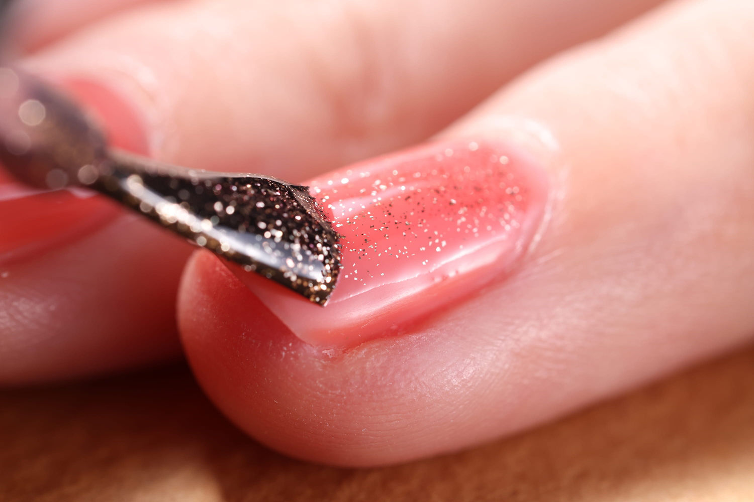 Person Painting Nails