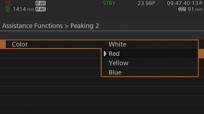 Peaking 2 - Color Menu