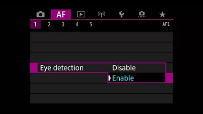 Eye Detection Menu
