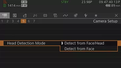 Head Detection Menu