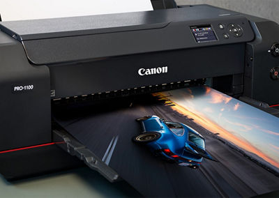 Printer Printing a Poster