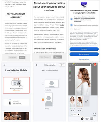 Steps to Launch Live Switcher Mobile on an iOS device