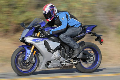 Person Riding a Motorcycle