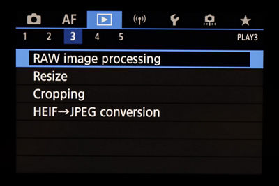 Camera Menu - Video Player