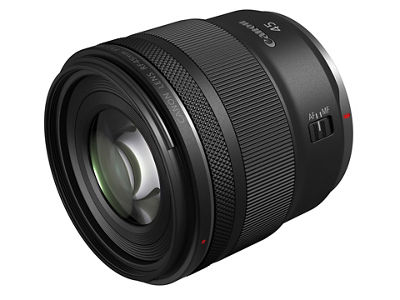 RF45mm F1.2 STM - 3 Quarter View